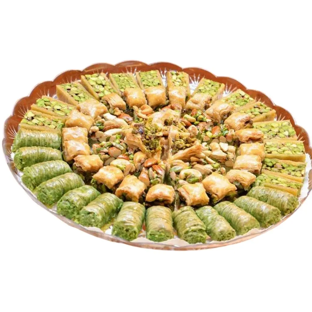 Mixed Baklava with Pistachio _ 1 Kilo